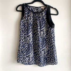 Banana Republic Blue Sleeveless Blouse